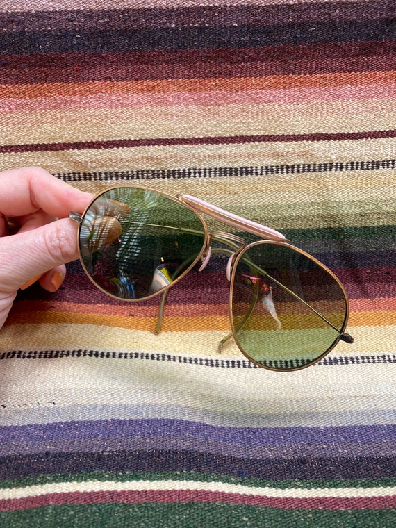 Vintage Aviator Sunglasses / 1930s Sunglasses