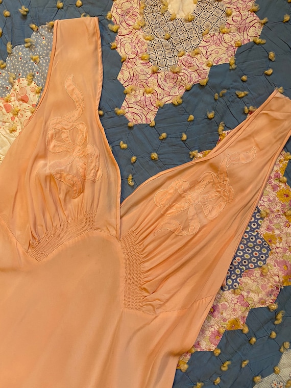 Vintage 1930s Slip Nightgown Lingerie Mondaine