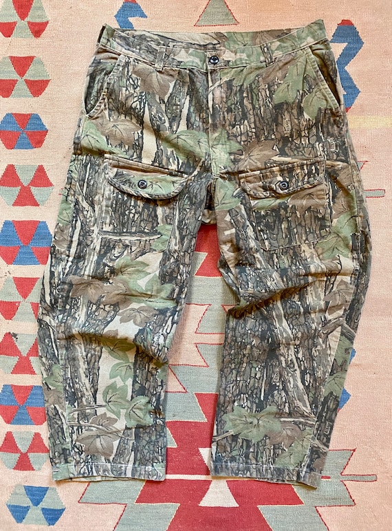 Vintage Rebark Camo Flannel Pants 38x28 - image 3