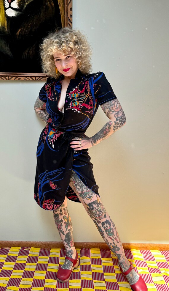 90s Tattoo of California 40s Style Skirt Blouse 2… - image 2