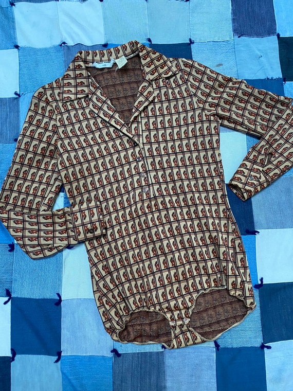 Vintage 1960s Bodysuit Leotard Mod