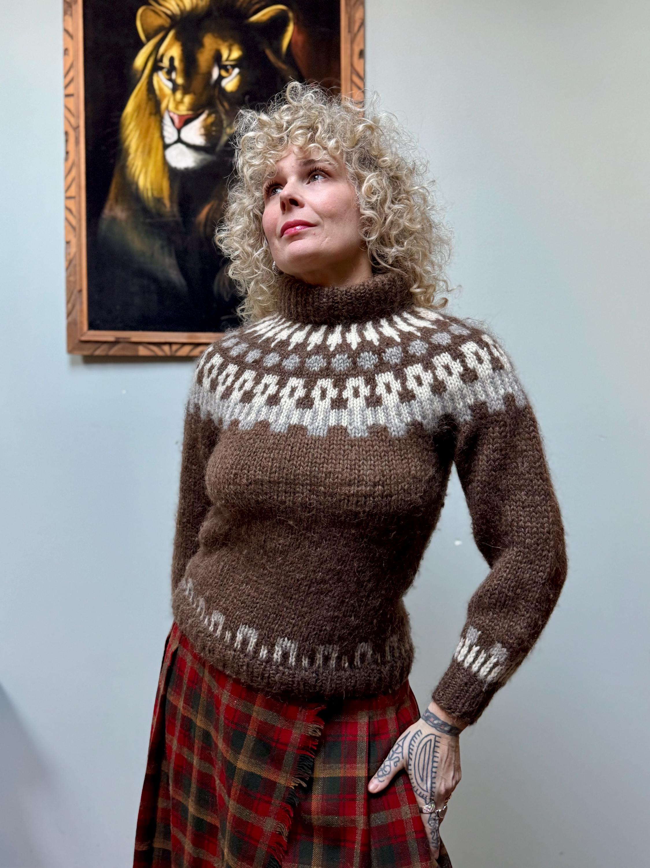 Handknit Nordic Sweater - Etsy