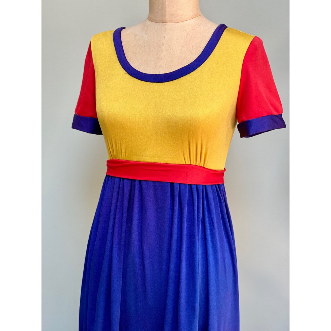 in the sixties モッズ　60s bluesdress イギリス 送料無料】60年代イギリス製 St.Michael ロイヤルブルー X A