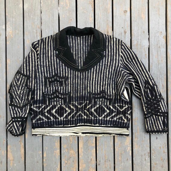 Vintage Guatemalan 1940s Early Chaqueta Folk Wool