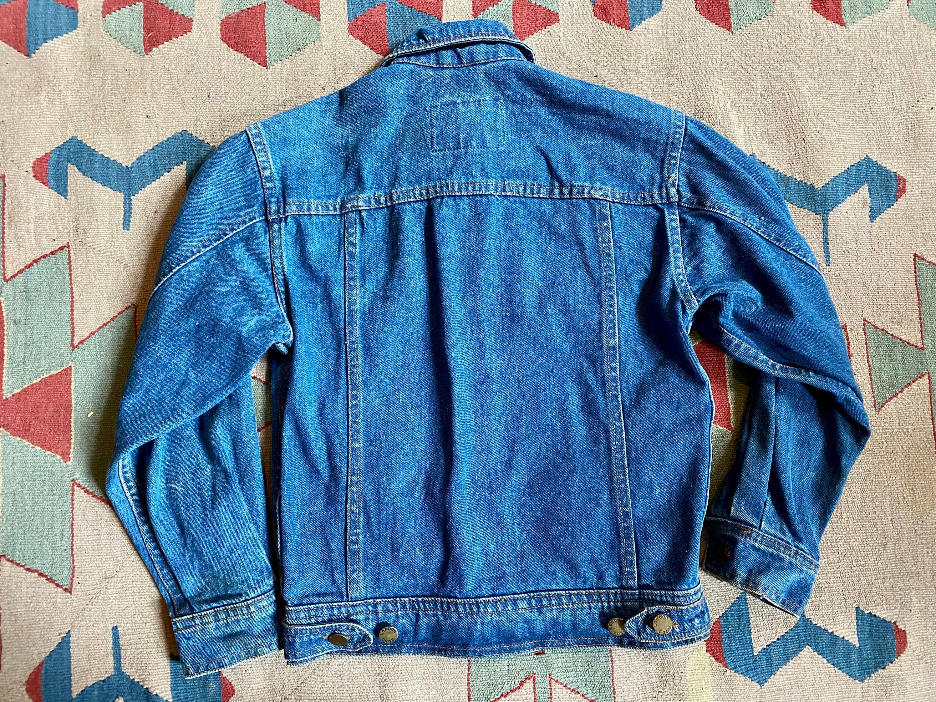 1970s Jean Jacket London Fog Denim XS S - Etsy