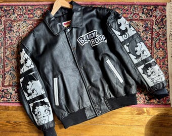 Vintage Betty Boop JH Design Bomber Jacket - Etsy