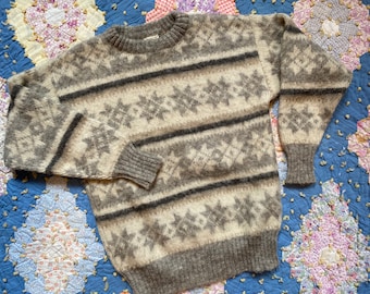 Vintage Hilda Icelandic Knit Wool Sweater