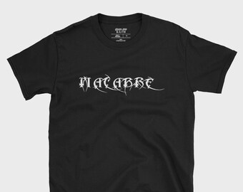 Macabre Black T-shirt /Thrasher t shirt/Gothic t shirt/Goth Tshirt/Black metal shirt/Goth clothes Woman/Gothic clothing men/Hardcore Shirt