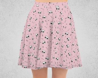 Satanic Cat Pastel Goth Skirt| Harajuku Fashion| Gothic Skirt| Kawaii Skirt| Kawaii Aesthetic| Plus Size Goth| Creepy Cute Gothic clothing