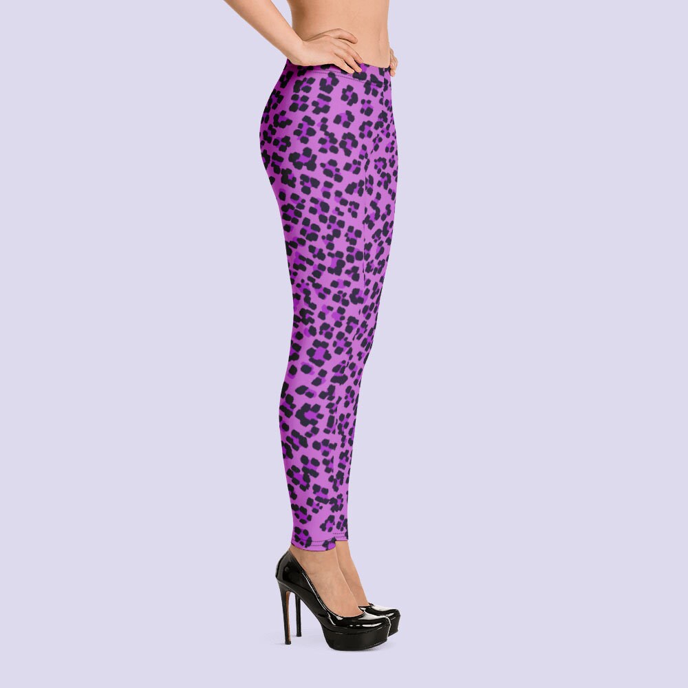 Nuovo Rosa e Nero Zebra Leggings con Stampa Animale Gotico Punk Emo Halloween Nuovo Rosa e Nero Zebra Leggings con Stampa Animale Gotico Punk Emo Halloween