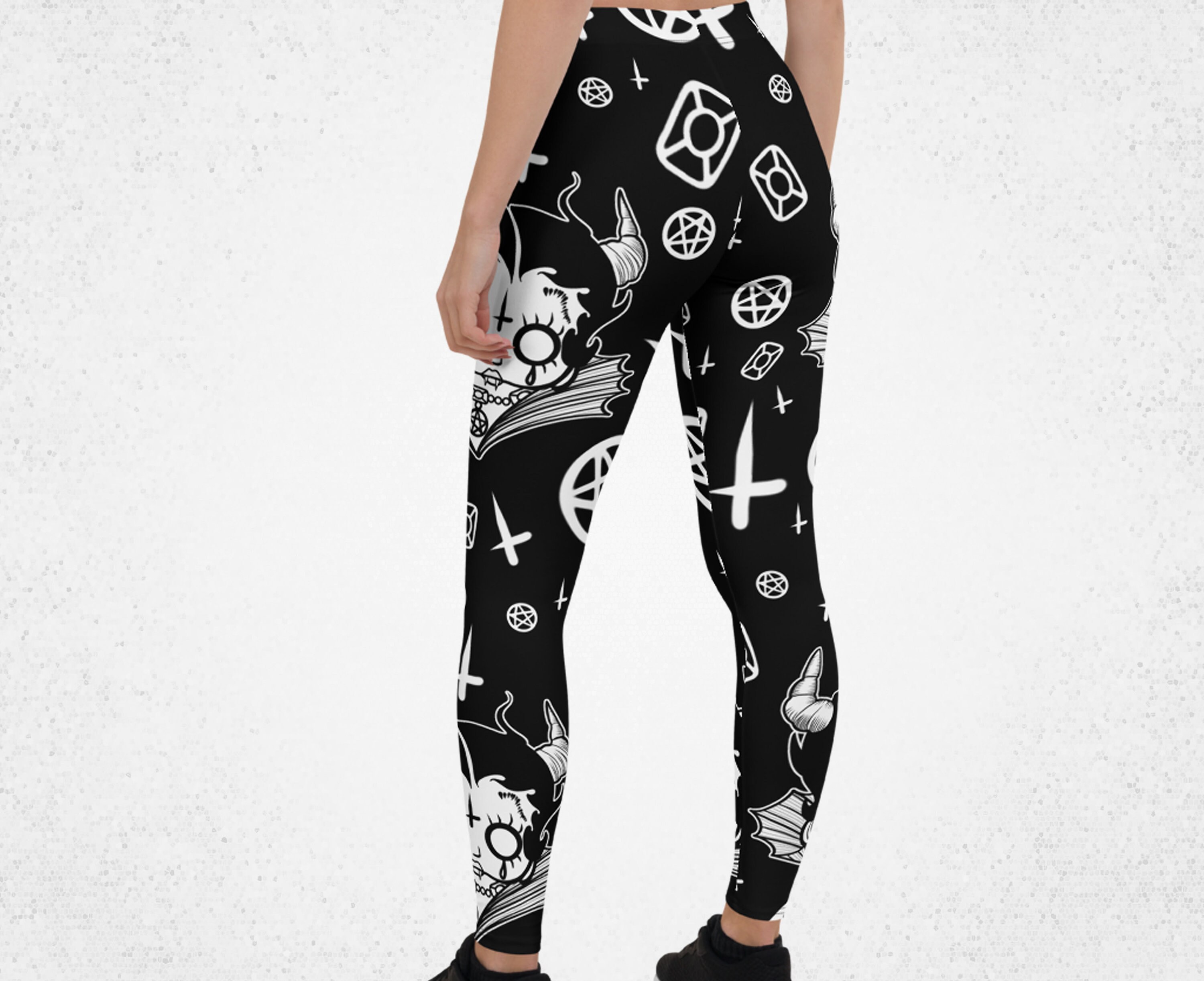 Pentagram Gothic Witch Men's Leggings