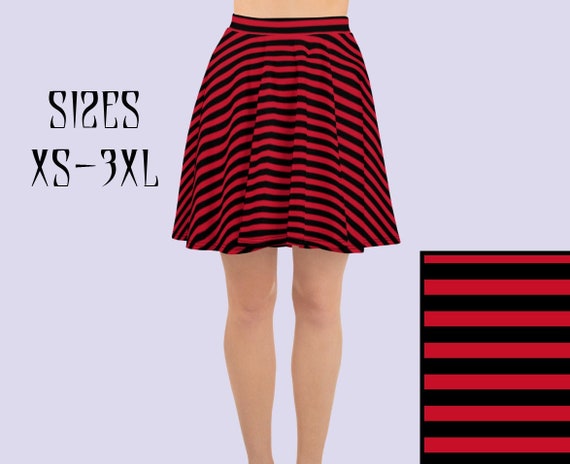 Striped clearance goth skirt