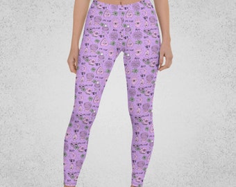 Ouija leggings| Goth leggings| Gothic leggings| Pastel Goth leggings| Witchy Clothing| Plus size Goth clothing| Creepy Cute Kawaii leggings