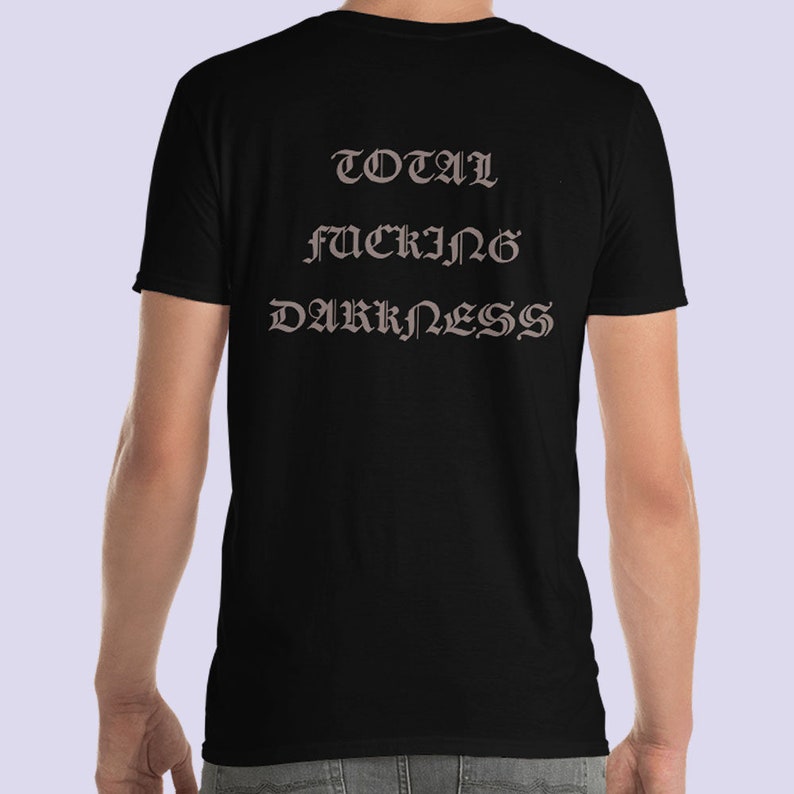 Cry of silence horror tshirt|Inverted cross|Gothic clothing men|Macabre|Vampire|Goth tshirt|Thrasher Pagan Death metal Black metal shirt image 4