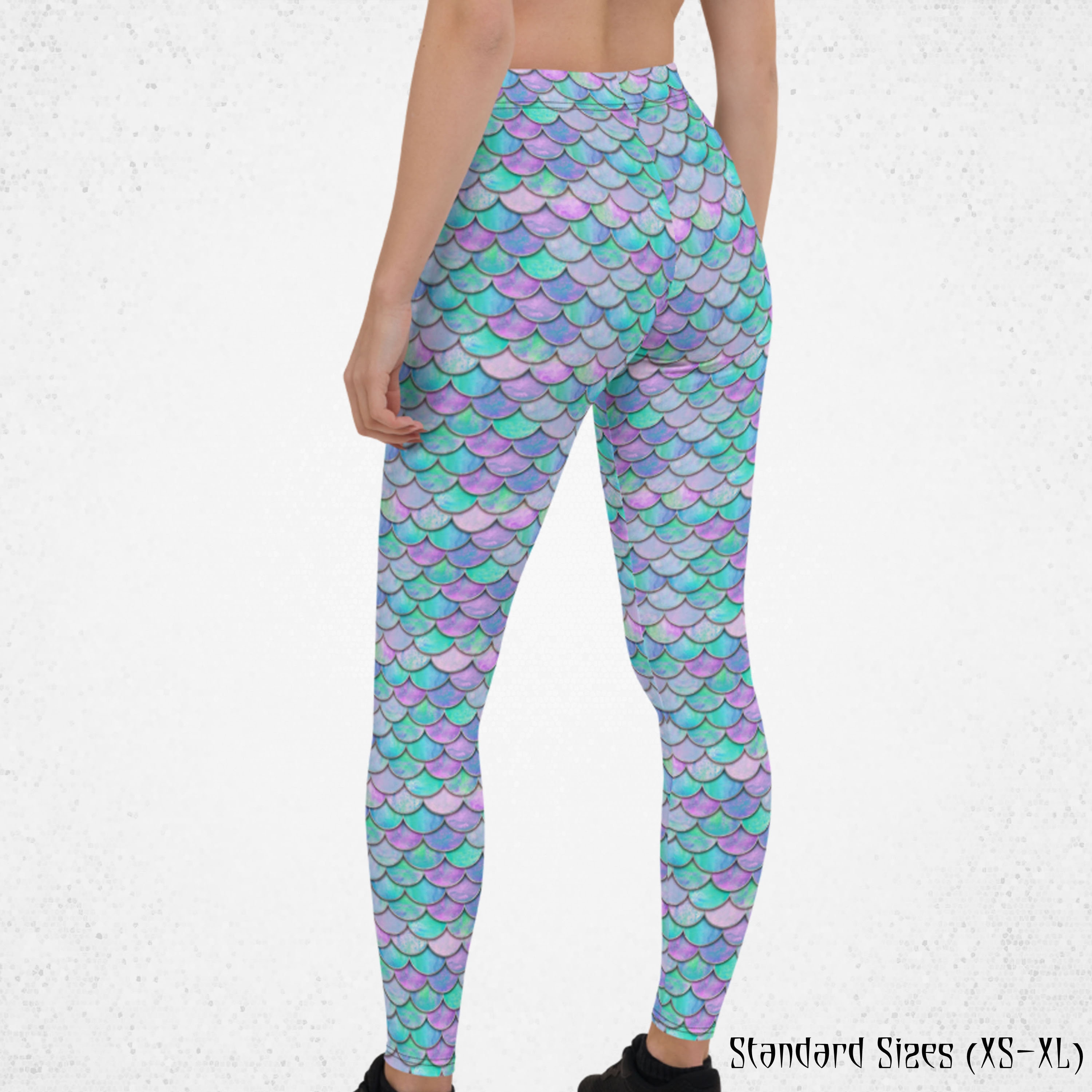 Womens Mermaid Leggings Adult Mermaid 