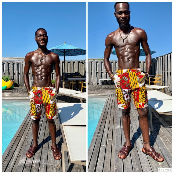 ankara shorts for men