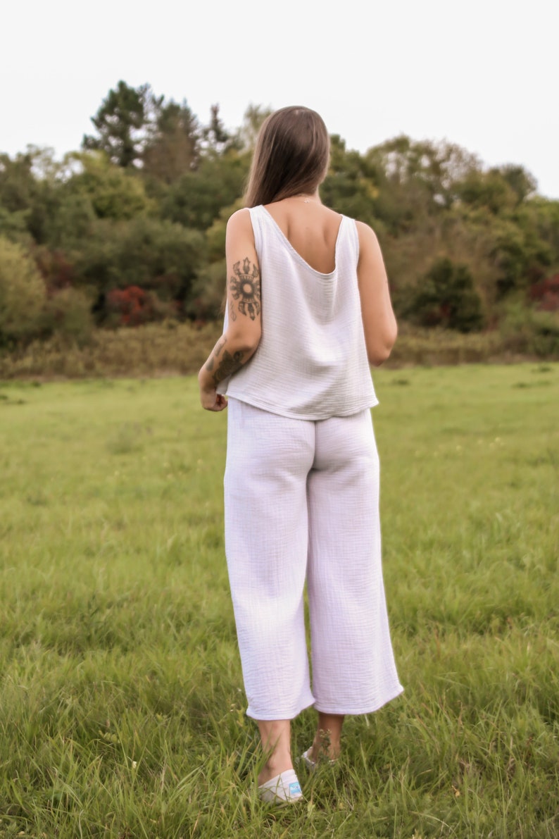 Women's Double Gauze Twopiece Set Organic Loungewear Etsy