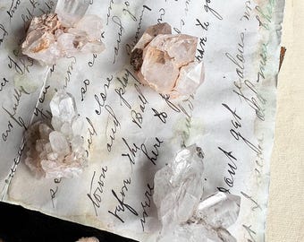 Natural Quartz Crystal Cluster Specimen | Small Quartz Cluster | Mineral Specimen | Collector Crystal | Wonder Objects Specimen Collection