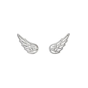 Sterling Silver Wing Studs: Trendy Earrings