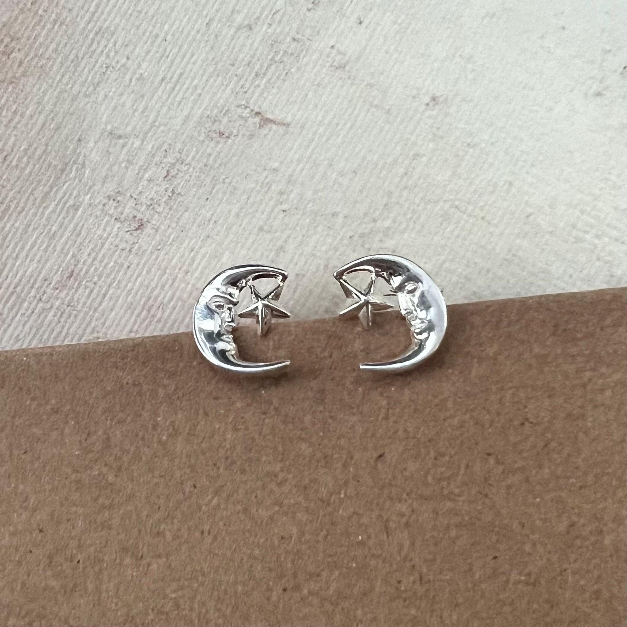 I01 Orecchini Argento Sterling 925 Irregolare Rautenförmig a Forma di