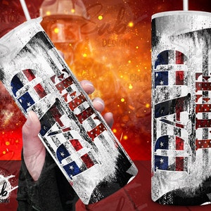Thin Red Line Png Tumbler, Firefighter Png Design, 20oz Png Sublimation, Father&#39;s Day Gift Tumbler, Black the Red Flag tumbler Dad Gift Png