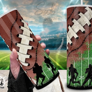 Football Player Tumbler Png, Football Team Tumbler, Cadeau voor coach en jongen, American Football Fan Tumbler, Sport Design Png Sublimation,