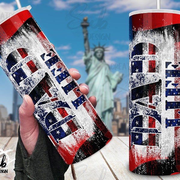 Distressed Flag PNG Wrap, Dad life png Tumbler, Dirty Dad Skinny tumbler, 4th of July Skinny tumbler png for Men, American daddy png