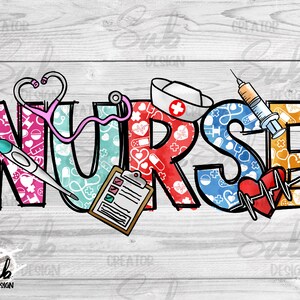 Nurse Png Sublimation Design, Nurse Png, Nurse life Png for Shirt, Nursing Design, Mother&#39;s Day gift idea, Sublimation Download
