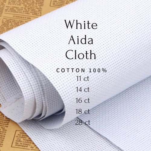 11 Count Soft Aida Cloth 100 Cotton Aida Cross Stitch Etsy
