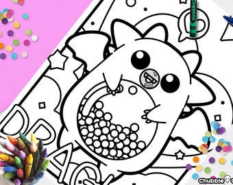 Mythical Coloring Etsy