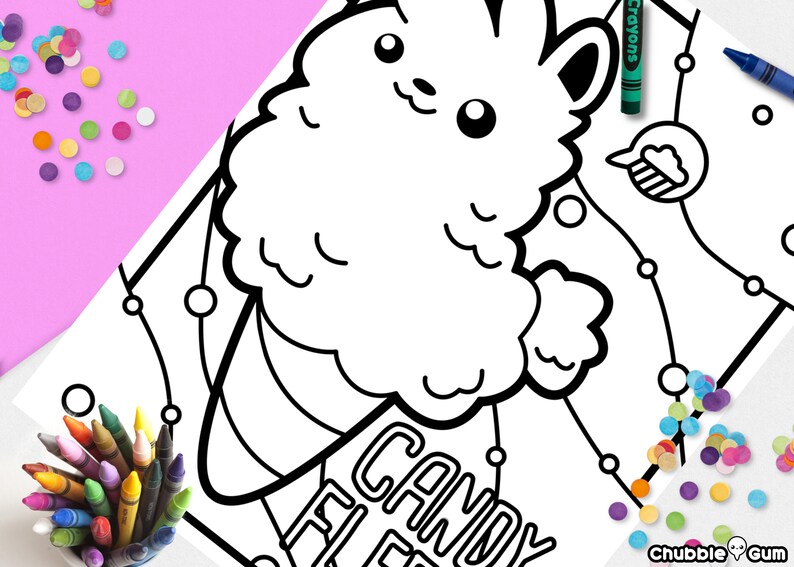 Download Printable Cute Llama Coloring Page for Kids Kawaii Llama ...
