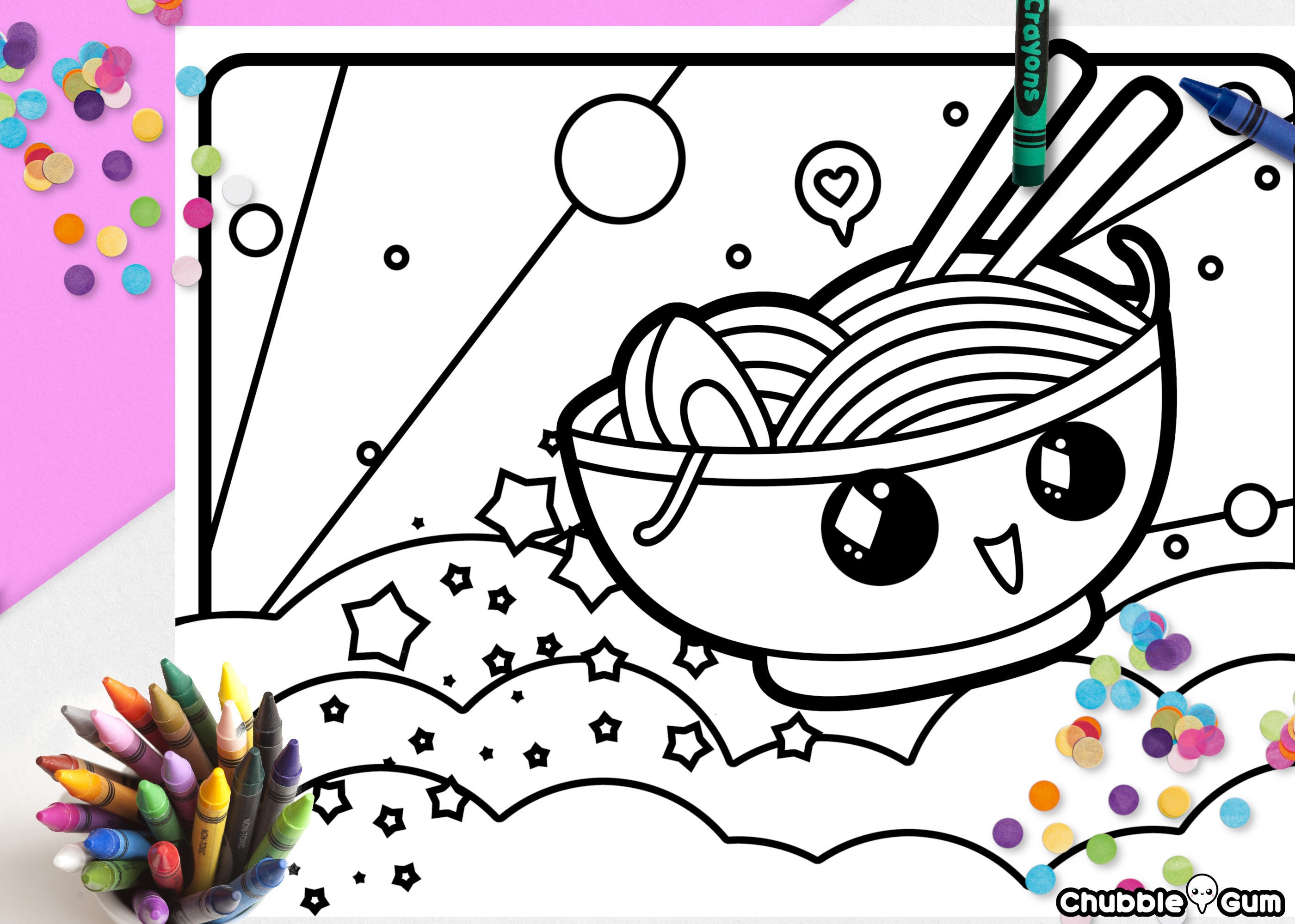 Printable Ramen Noodles Coloring Page For Kids Kawaii - vrogue.co