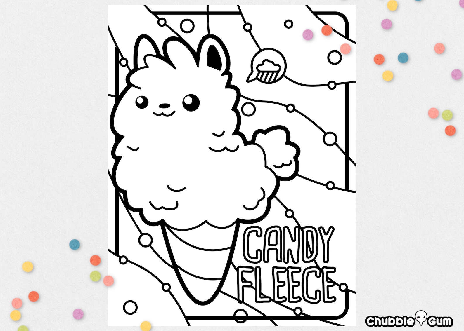 Printable Cute Llama Coloring Page for Kids Kawaii Llama | Etsy