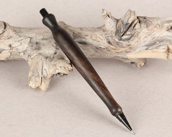 Porte-mine en noyer noir, calibres 0,5 mm / 0,7 mm / 0,9 mm / 2,0 mm / 3,0 mm, modèle Amphora