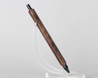 Sechseckiger Druckbleistift aus dunklem Walnussholz 0,5 mm, 0,7 mm, 0,9 mm, Modell 6T05С Сlassic