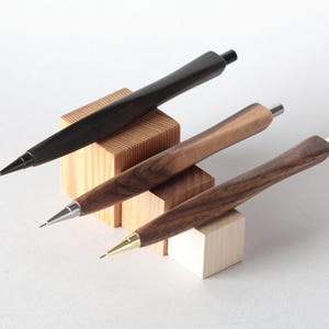 Walnut wood triangular Mechanical Pencil 0.5mm /0.7mm/0.9mm, model 3G Dart