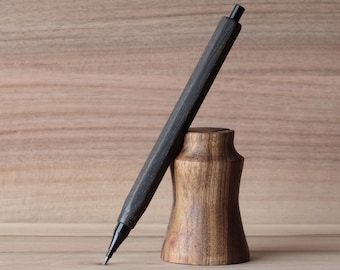 Black walnut wood hexagonal Mechanical Pencil 2.0 mm, 0.5mm, 0.7mm, 0.9mm, model 6TС Сlassic