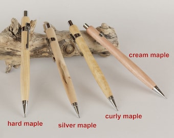 Maple wood Mechanical Pencil 0.5mm /0.7mm /0.9mm, model  Aroww