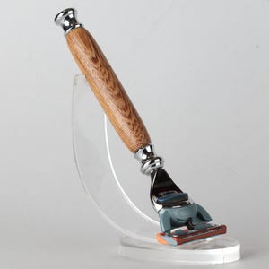 White wenge wood Gillette Fusion 5, Gillette Mach3, Handmade  Razor, Elegant luxury razor