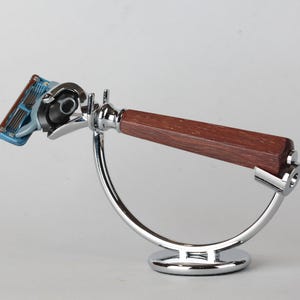 Azobe wood hexagonal Razor, Gillette Fusion 5, Gillette Mach3, Handmade Razor, Unique razor handle