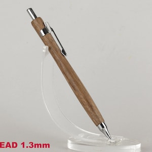 Walnut wood 1.3mm Mechanical Pencil, model ARROW, lead 1.3mm