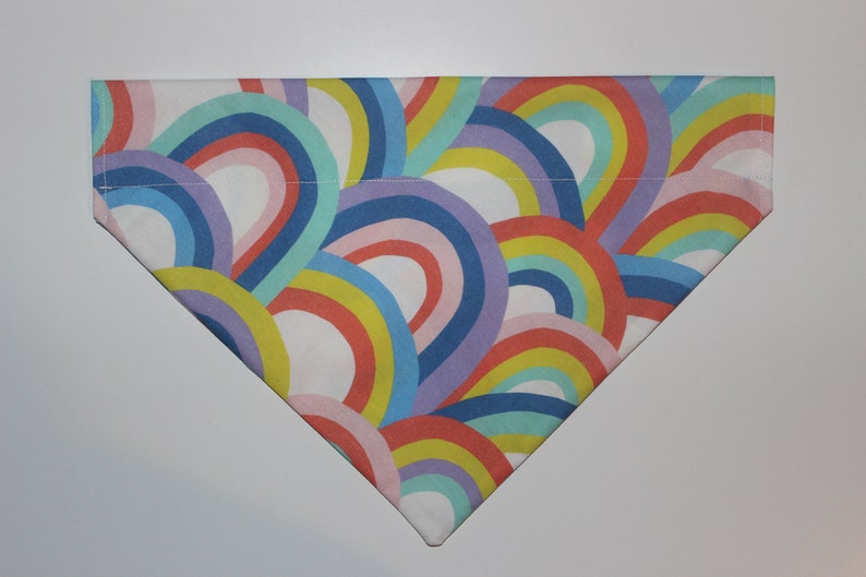 Rainbows Dog Bandana Cotton Stars and Rainbow Pet Bandana ...