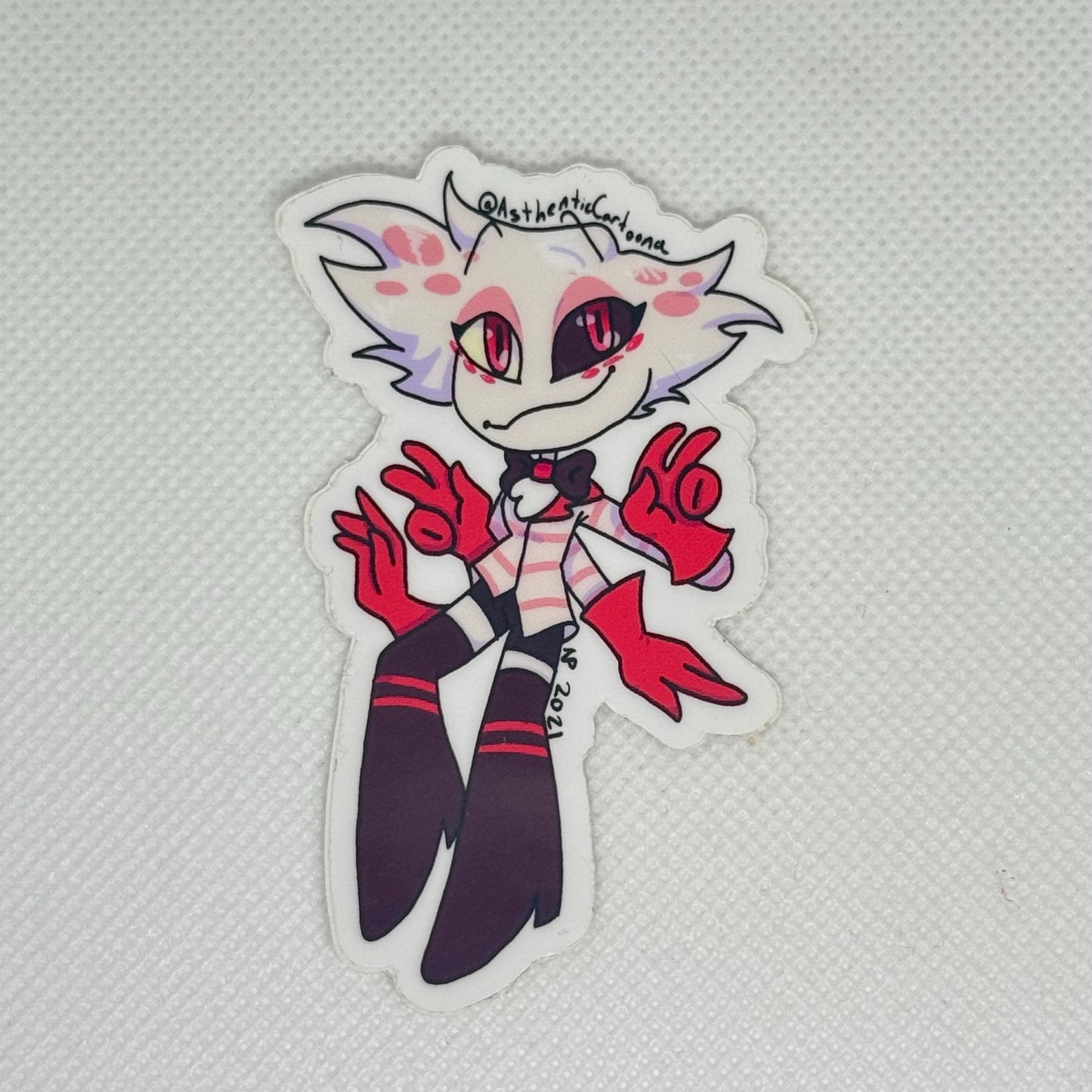Angel Dust Hazbin Hotel Sticker - Etsy