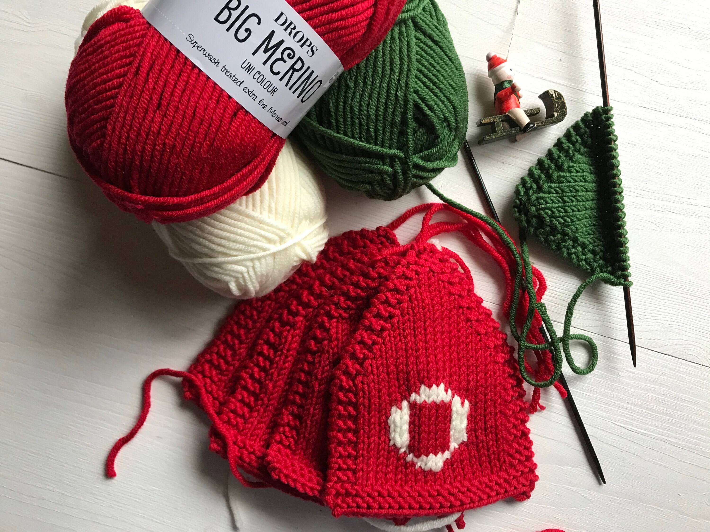 Christmas Garland Knitting Pattern PDF . Christmas Decor Etsy