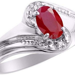 Red Ruby 925 Sterling Silver Women Ring, Natural Ruby Gemstone Ring, Wedding  Engagement Ring, Anniversary Gift For Sister And Girlfriend