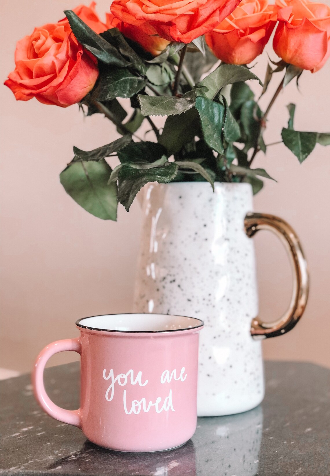 You Are Loved Mug Valentines Day Gift Ceramic Coffee Mug Etsy