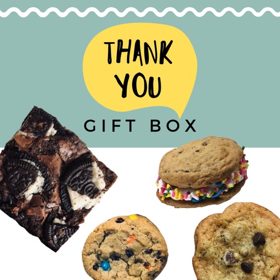 Thank You Gift Box Assorted Baked Goods Box to Say Etsy