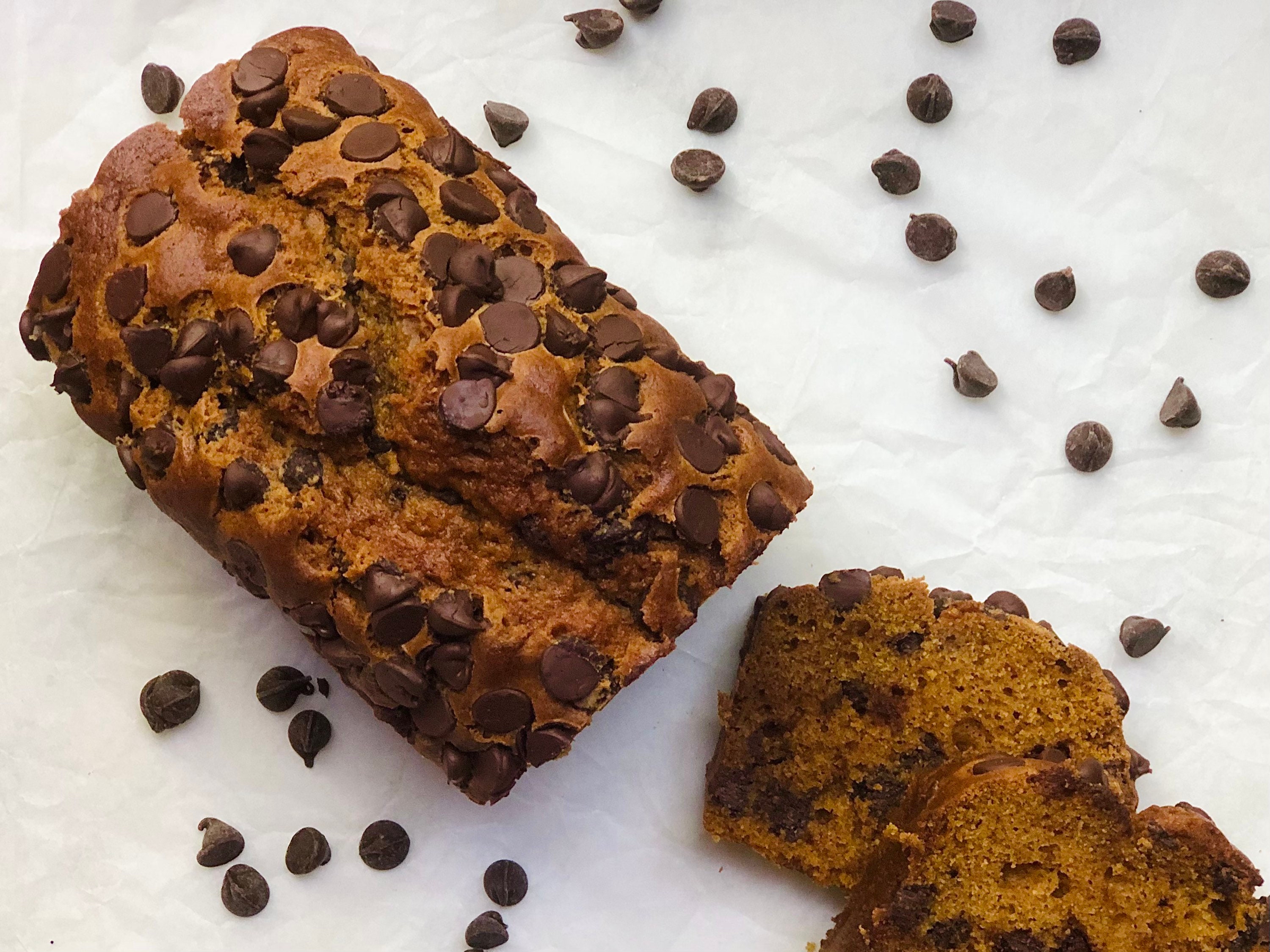 Chocolate Chip Pumpkin Bread Loaf 2 Pound Gift Bread Loaf Etsy UK