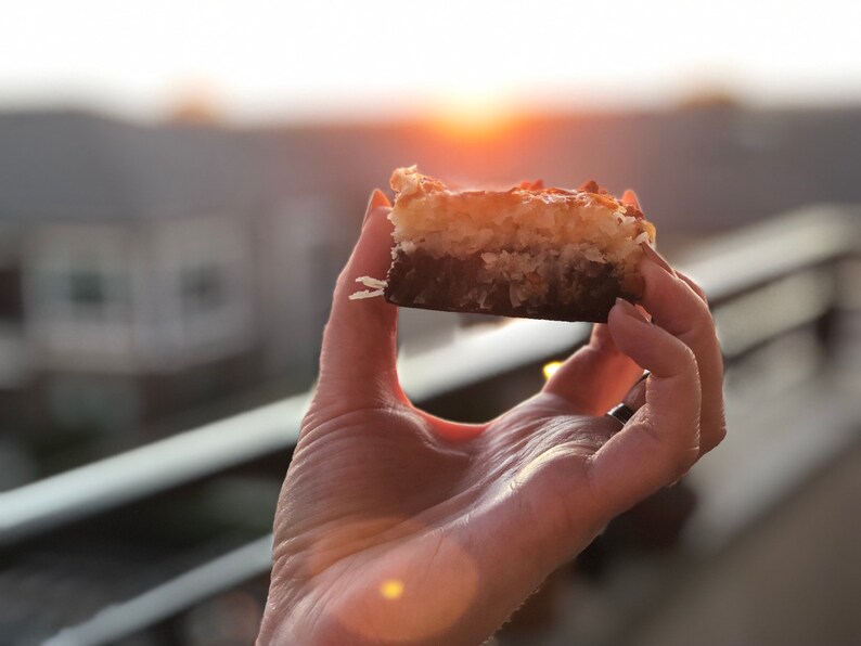 Coconut Macaroon Fudge Brownies  half dozen or dozen image 2