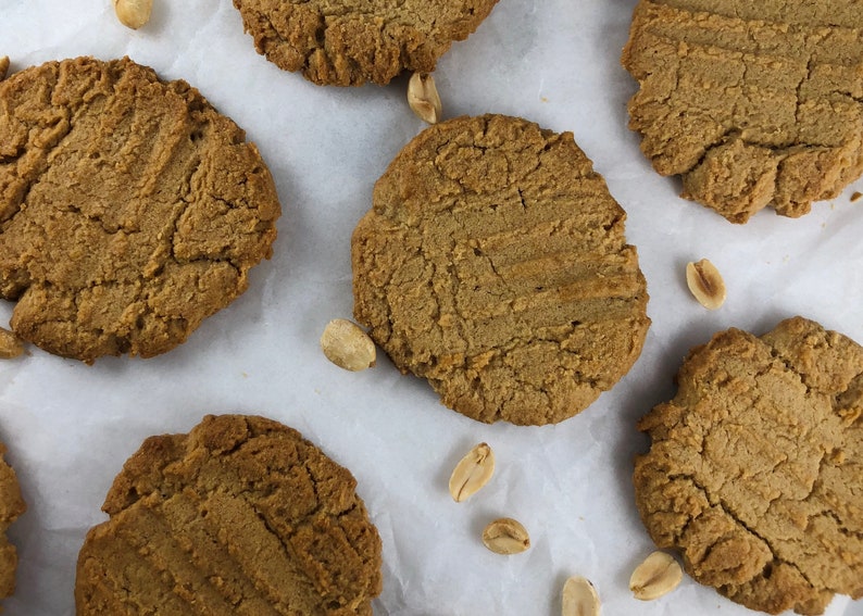 Classic Peanut Butter Cookies half Dozen or Dozen Etsy